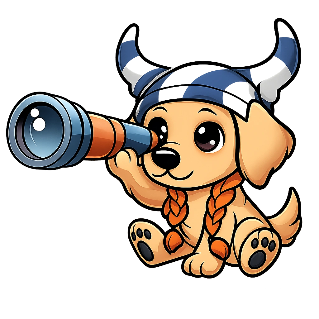 Wuff hält Ausschau nach Seehunden.