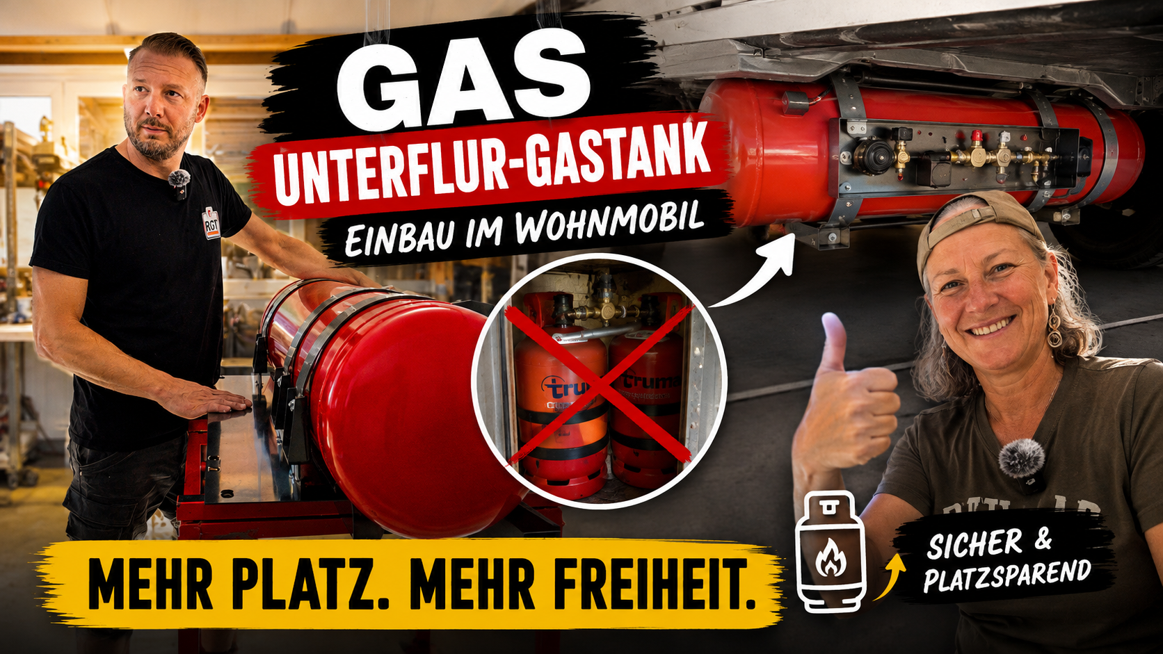 Einbau des Unterflur-Gastanks: Die perfekte Alternative zur Gasflasche im Camper